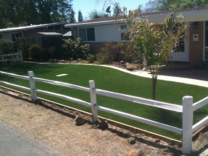 fenced lawn